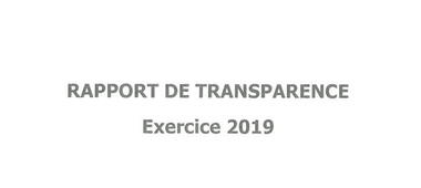 Rapport de transparence 2019